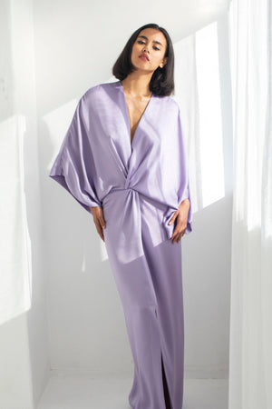 Maxi kimono lilac