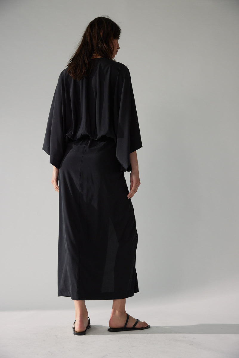 Kimono Maxi Cardigan| Black