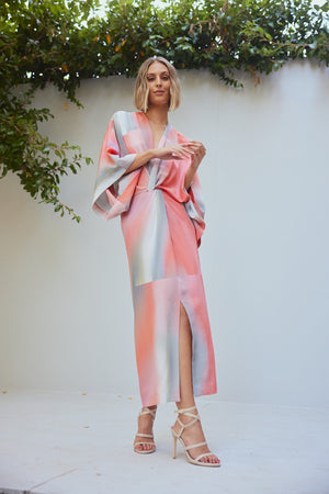Cubist Silk Maxi Kimono was $500.00 now $290.00