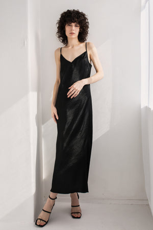 black silk dress pinterest Black Silk Dresses