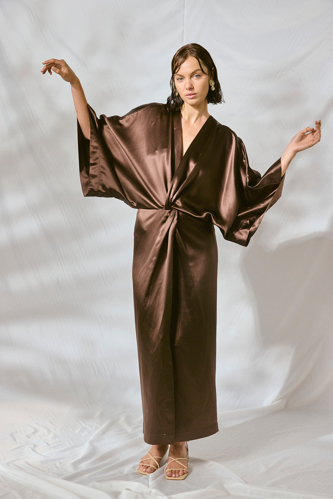 Anna Silk Maxi Kimono - was $550.00