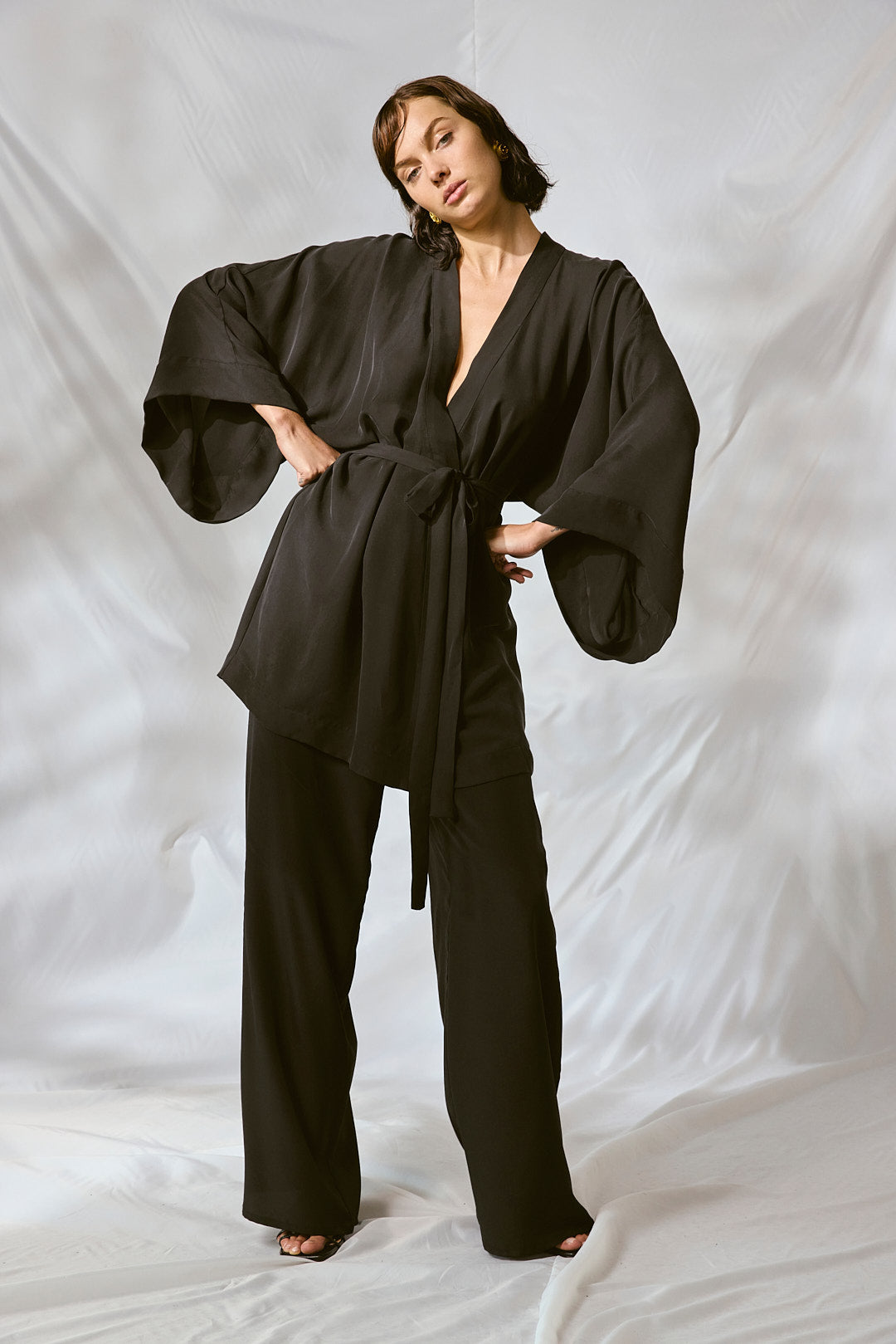 Yuka Silk Kimono Jacket