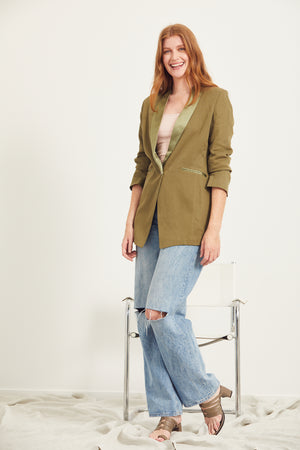 Jessica Linen Blazer
